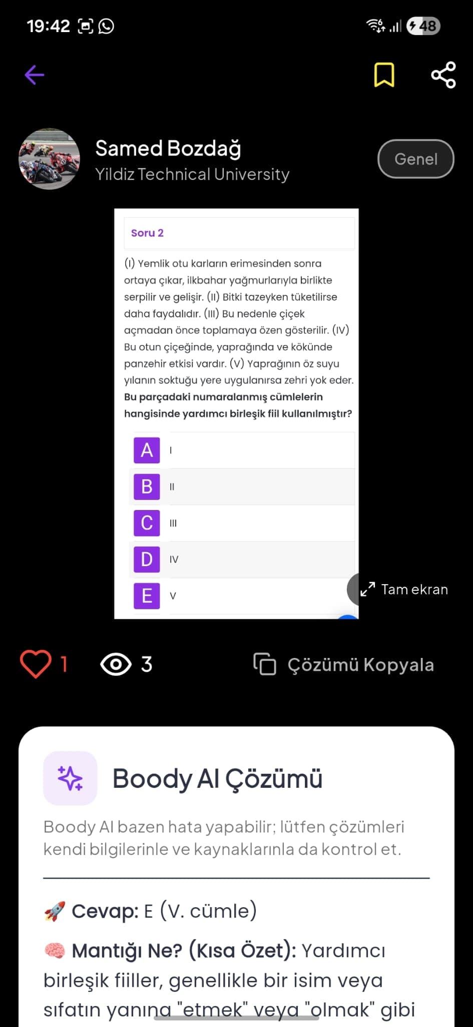 AI Çalışma Asistanı